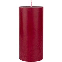 Rood bordeaux cilinderkaarsen/ stompkaarsen 15 x 7 cm 50 branduren - Stompkaarsen