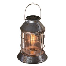 1x stuks zilveren solar lantaarns antiek look 23 cm - Lantaarns