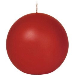 1x Ronde kaarsen rood 7 cm 16 branduren sfeerkaarsen - bolkaarsen