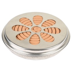 1x Blik met 10 stuks citronella wierook spiralen - 14 cm - 6-12 branduren - Wierookstokjes