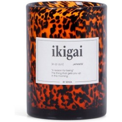 SENZA Kaars Jennifer - Glas - Herbruikbaar - Oranje/Zwart