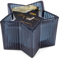 SENZA Glazen Sterkaars - Blauw